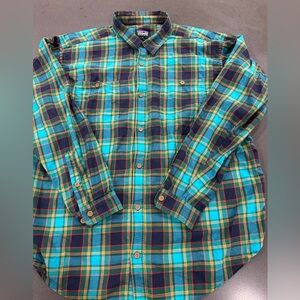Patagonia Lightweight Flannel Mens XL Shirt Plaid Hiking